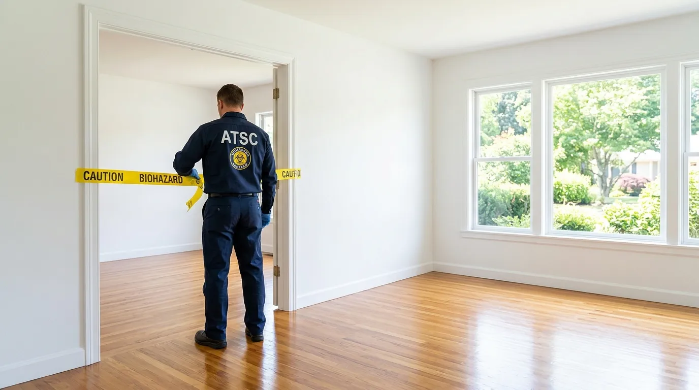 Certified biohazard cleanup crew performing Crime Scene Cleanup in Mount Horeb
